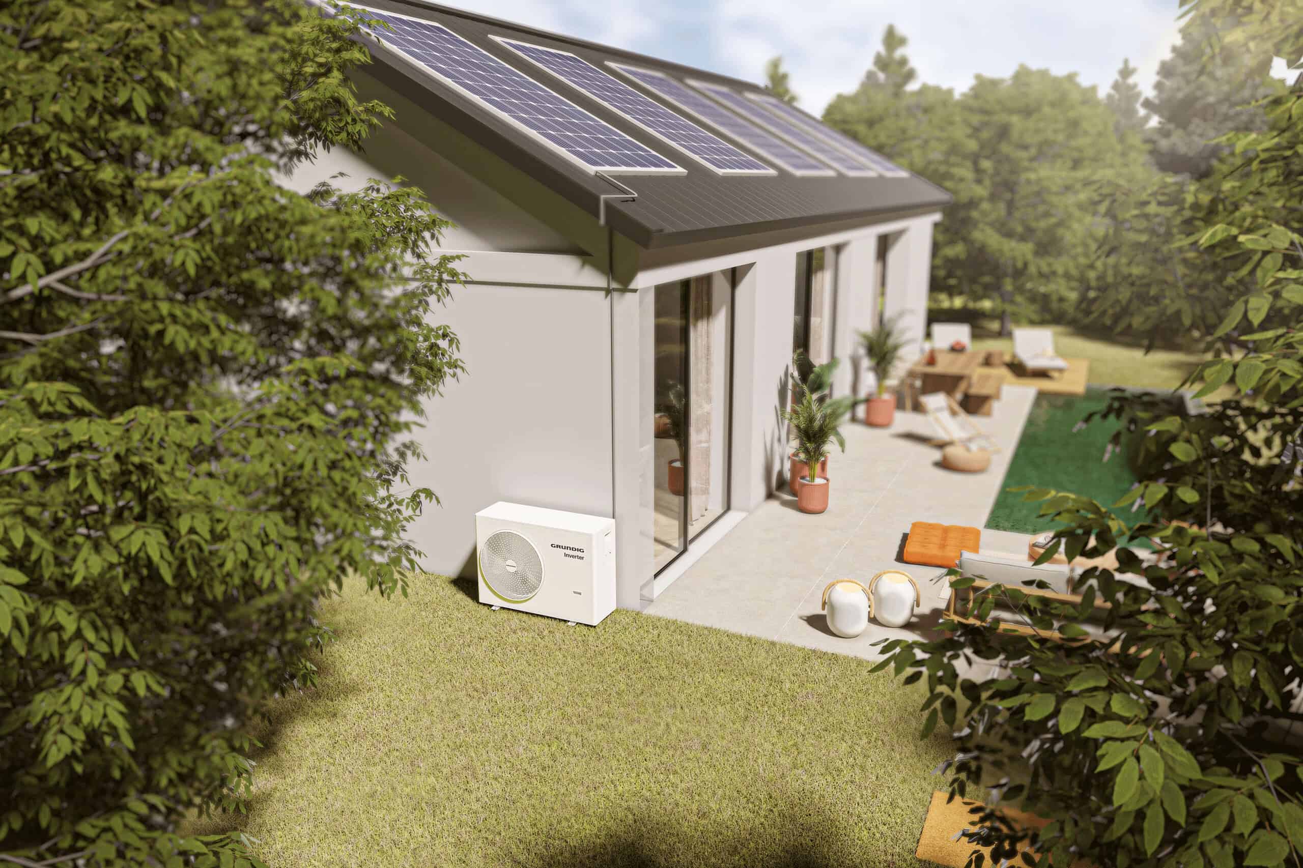 Casa con impianto fotovoltaico e pompa di calore Tancredi